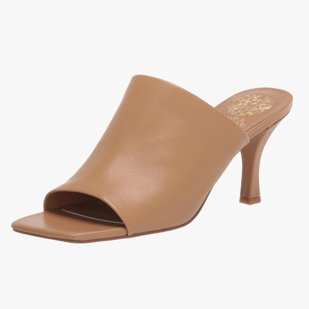 Vince Camuto leather heeled mule